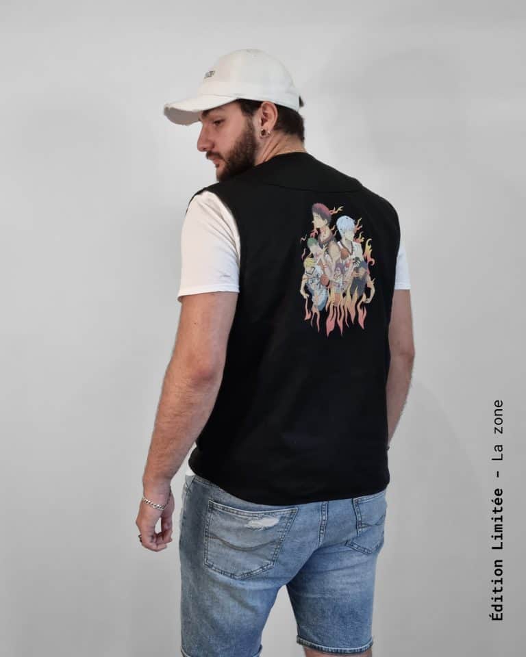 La zone gilet militaire golet manga gilet mode gilet pare balle manga mode kuroko's basket génération miracle dos
