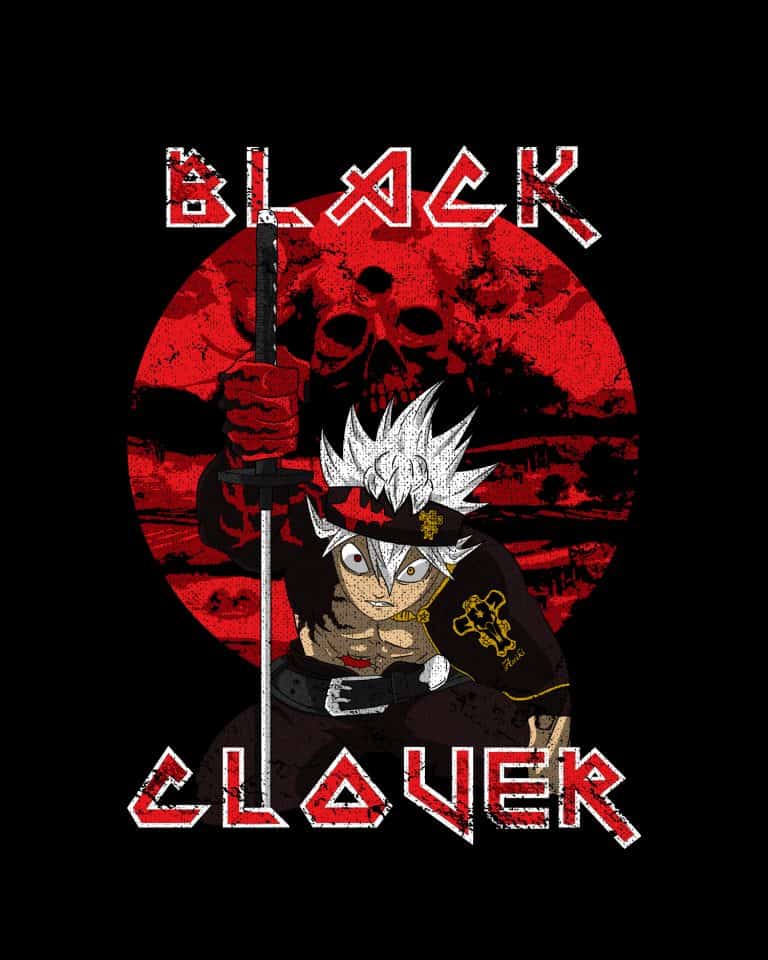 marque vêtement manga anime t-shirt Black clover asta yami