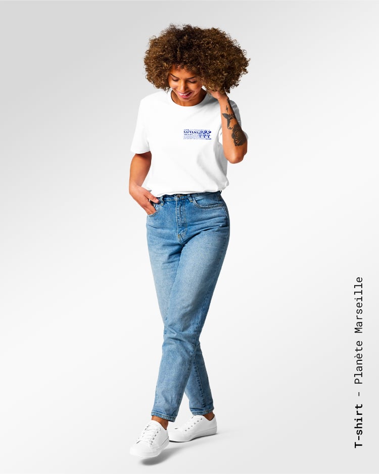 photo t-shirt dbz marseille aniki face femme manga dos