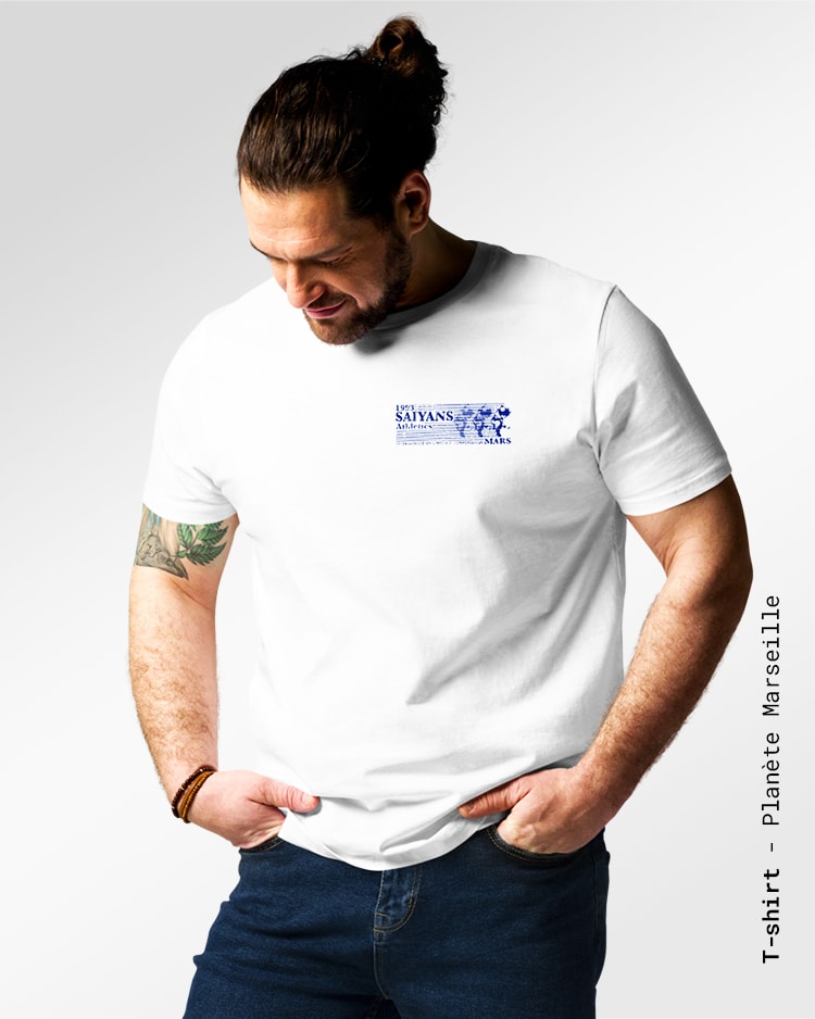 photo t-shirt dbz marseille aniki face homme manga goku vegeta dos